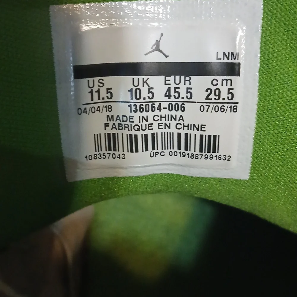 Air Jordan 3 Retro (CHLOROPHYLL) Mens-11.5 ,100% Authentic! - Picture 6 of 12